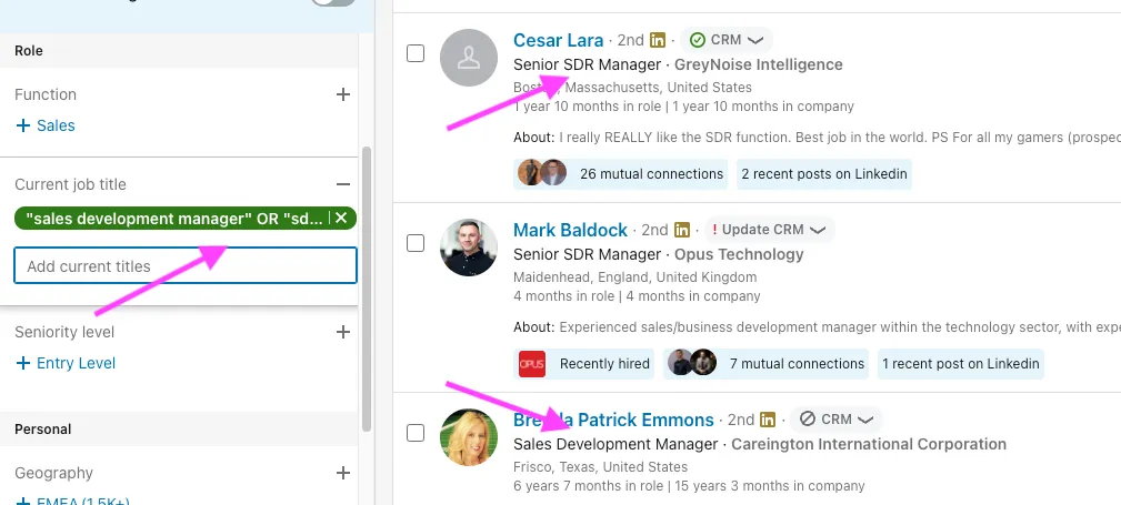 Boolean Search LinkedIn