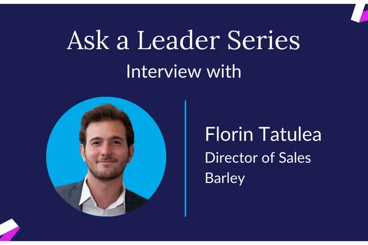 Florin Tatulea, Director of Sales at Barley
