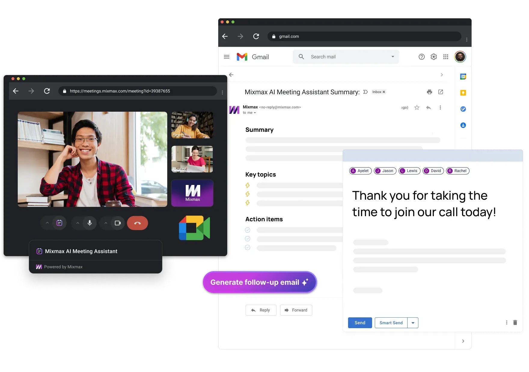 Mixmax AI Meeting Assistant