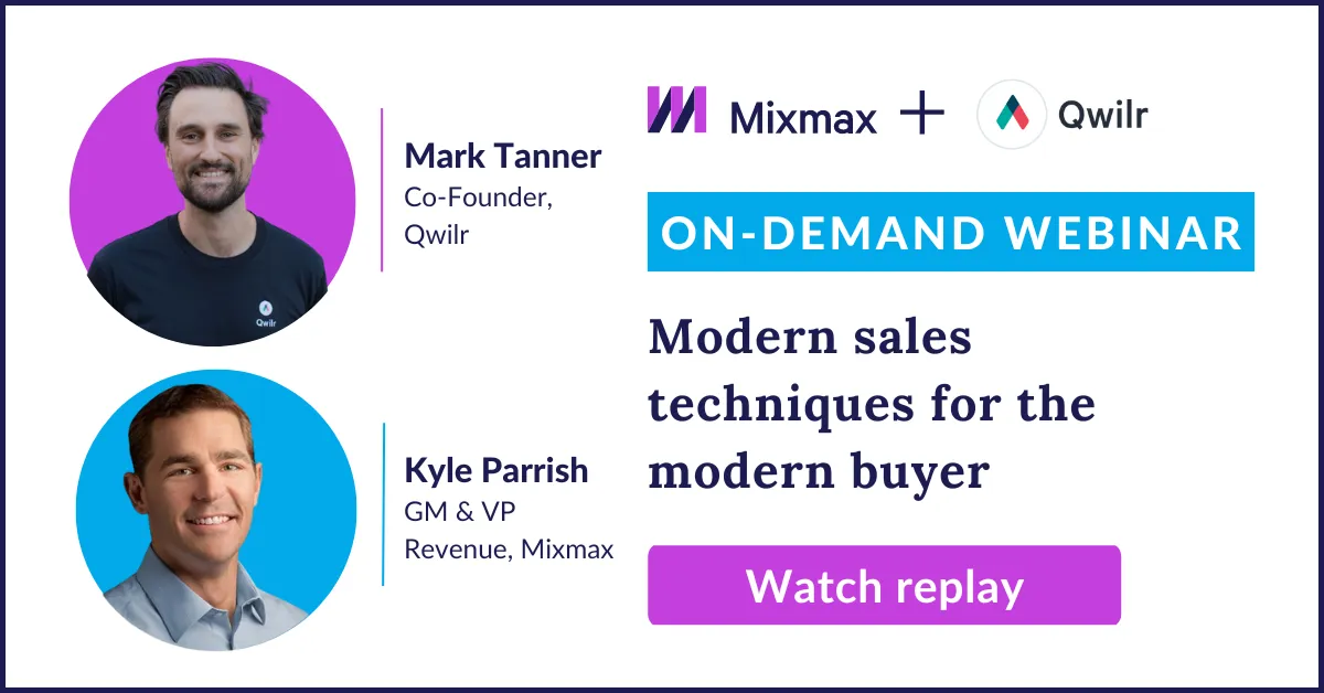 Modern sales techniques webinar with Qwilr