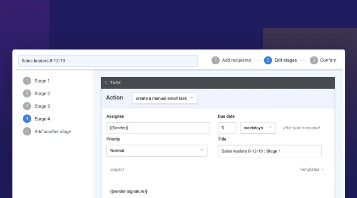 Add a Personal Touch with Email Tasks