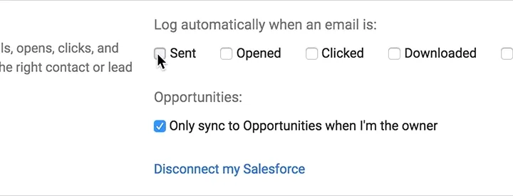 Salesforce, Perfectly Integrated in Your Inbox
