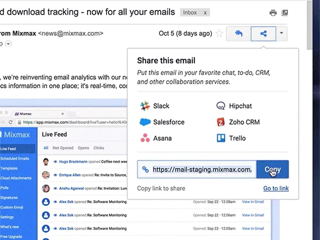 Share Any Email to Your Tool of Choice