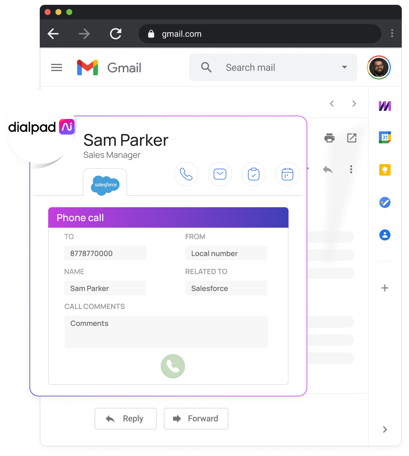 Dialpad integration with Mixmax