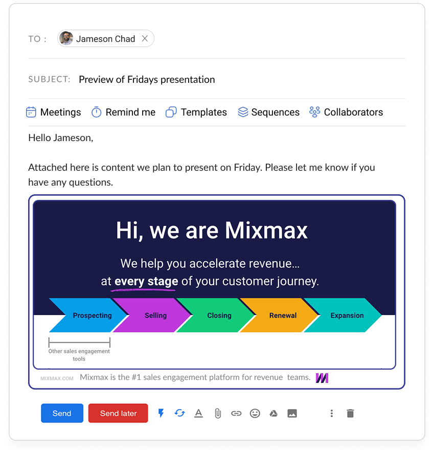 Impress people with embedded documents