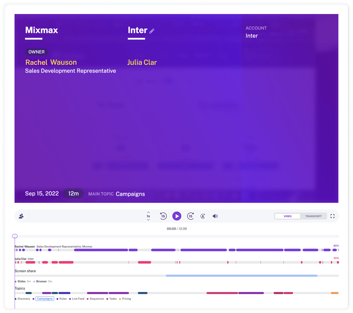Automatically send Mixmax dialer calls to Gong
