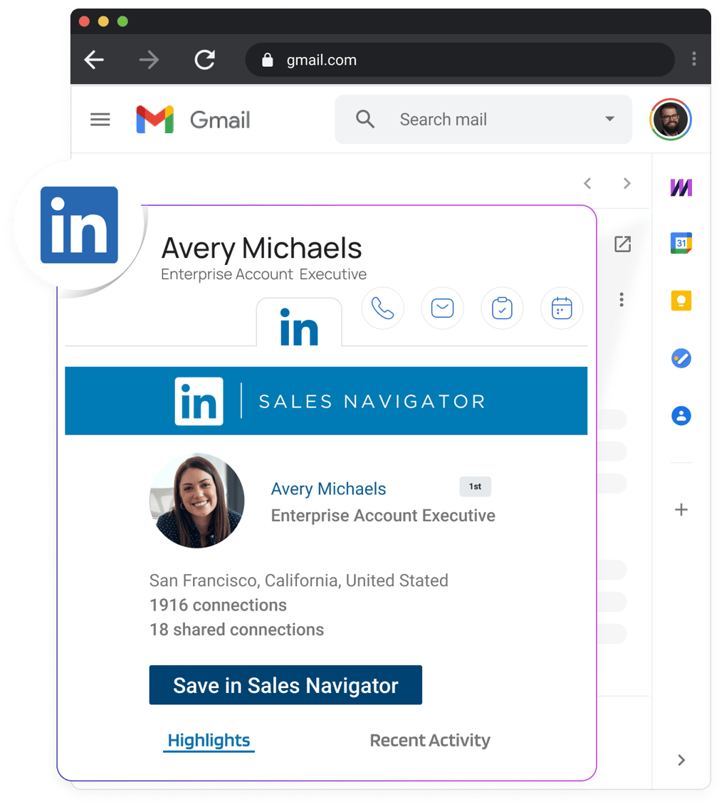 LinkedIn Sales Navigator integration with Mixmax