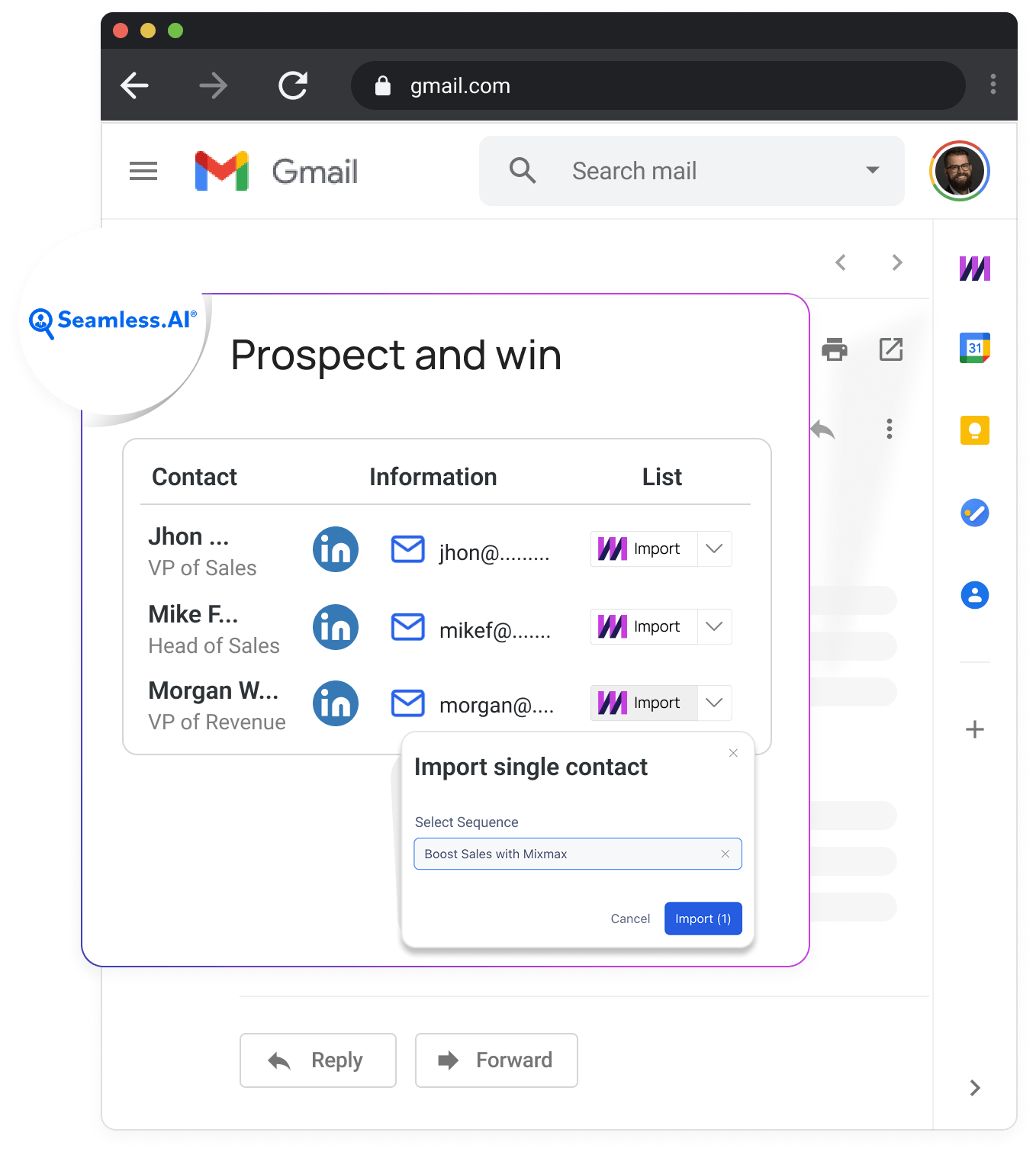 Seamless.AI integration with Mixmax