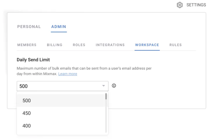 New in Mixmax: Set Daily Email Send Limits