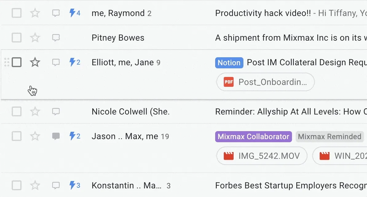 Email tracking in Gmail