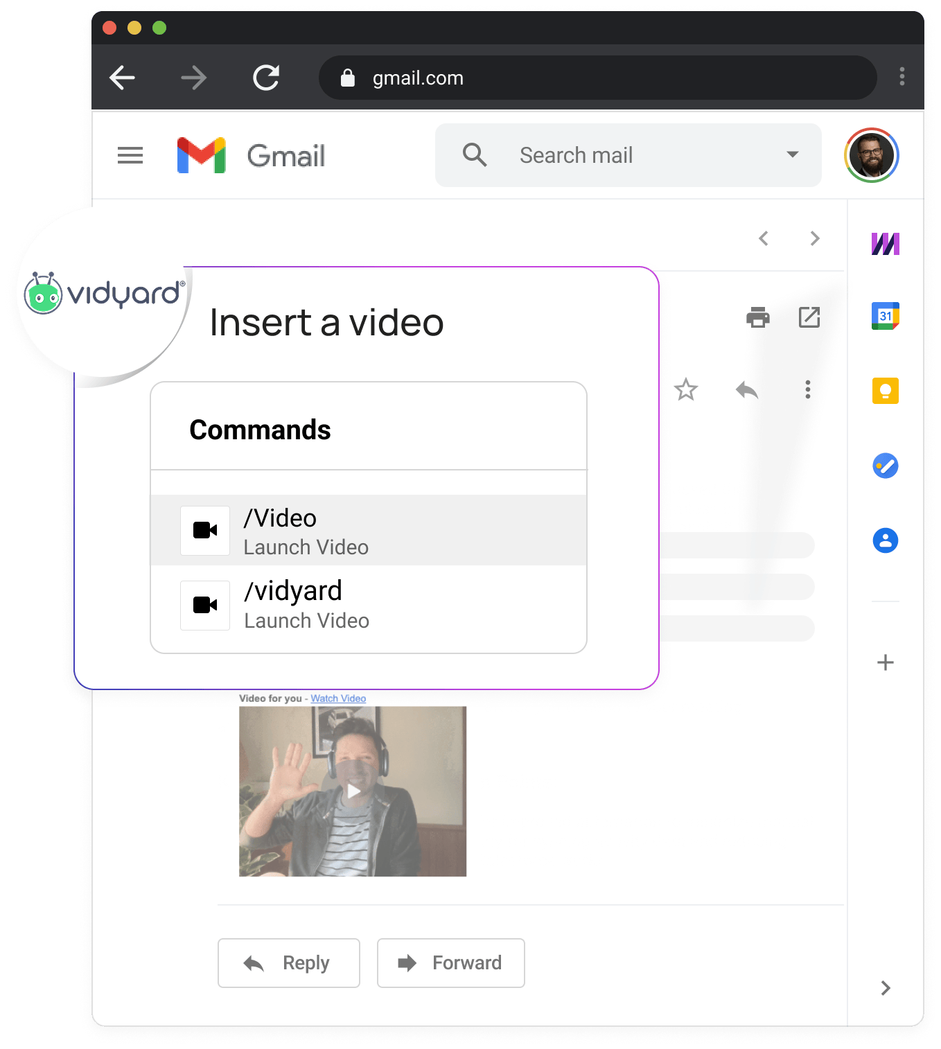 Vidyard integration with Mixmax