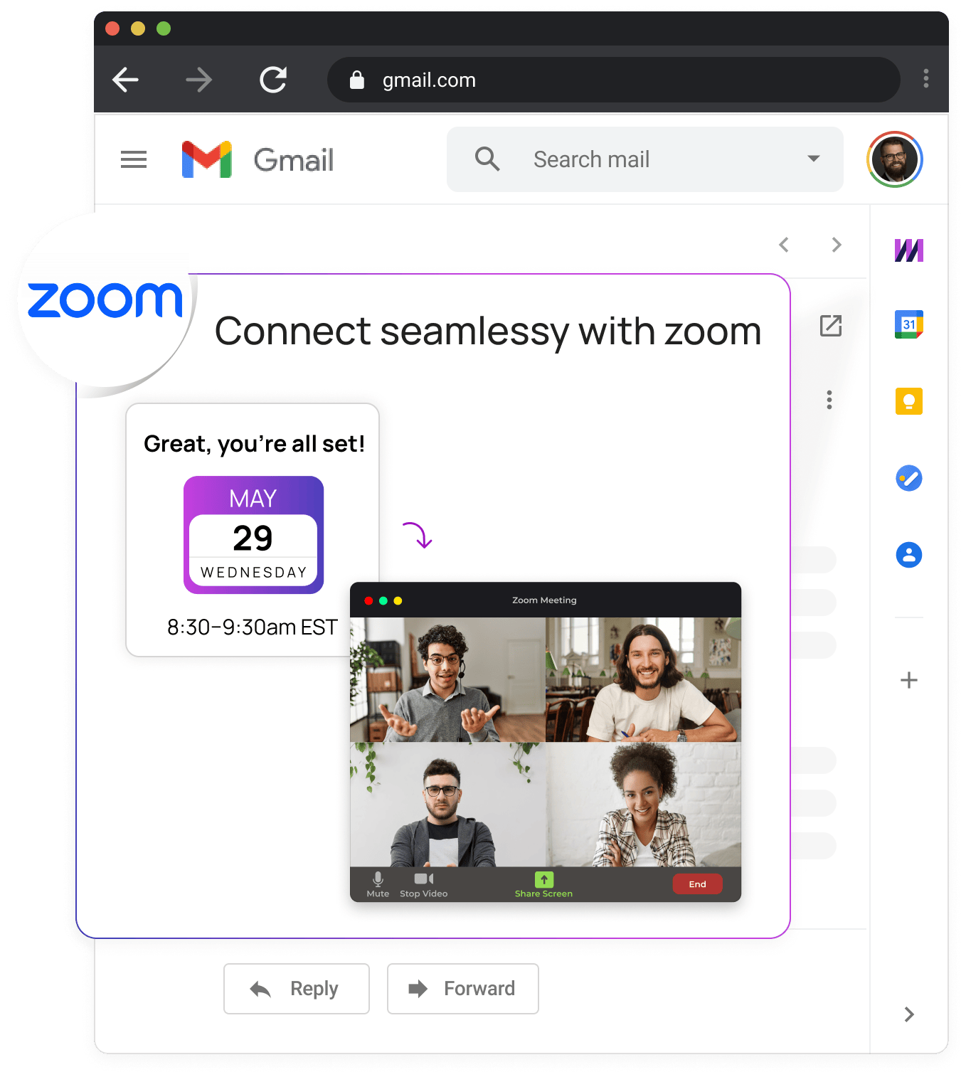 Zoom integration with Mixmax